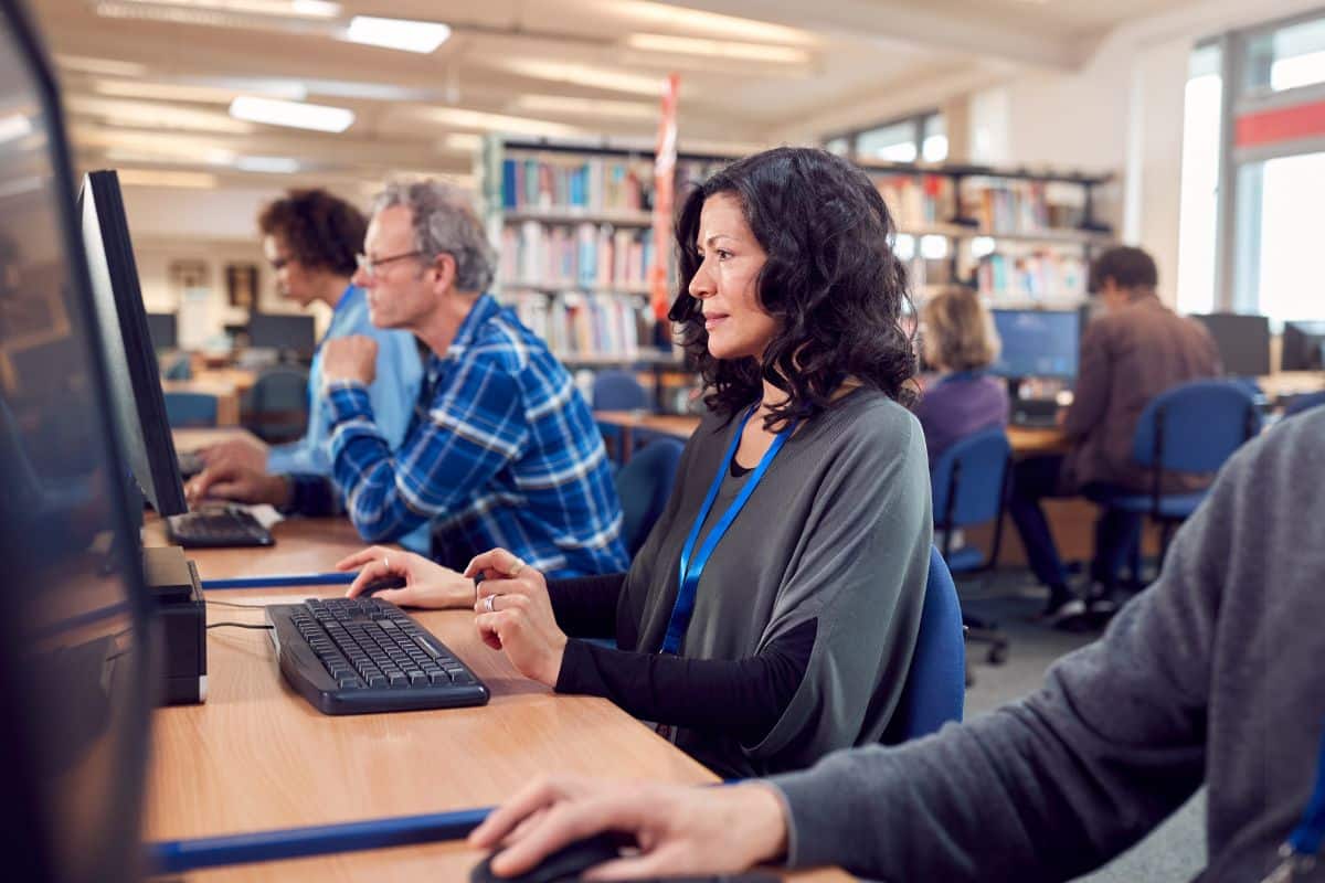 Adult Students in a Classroom