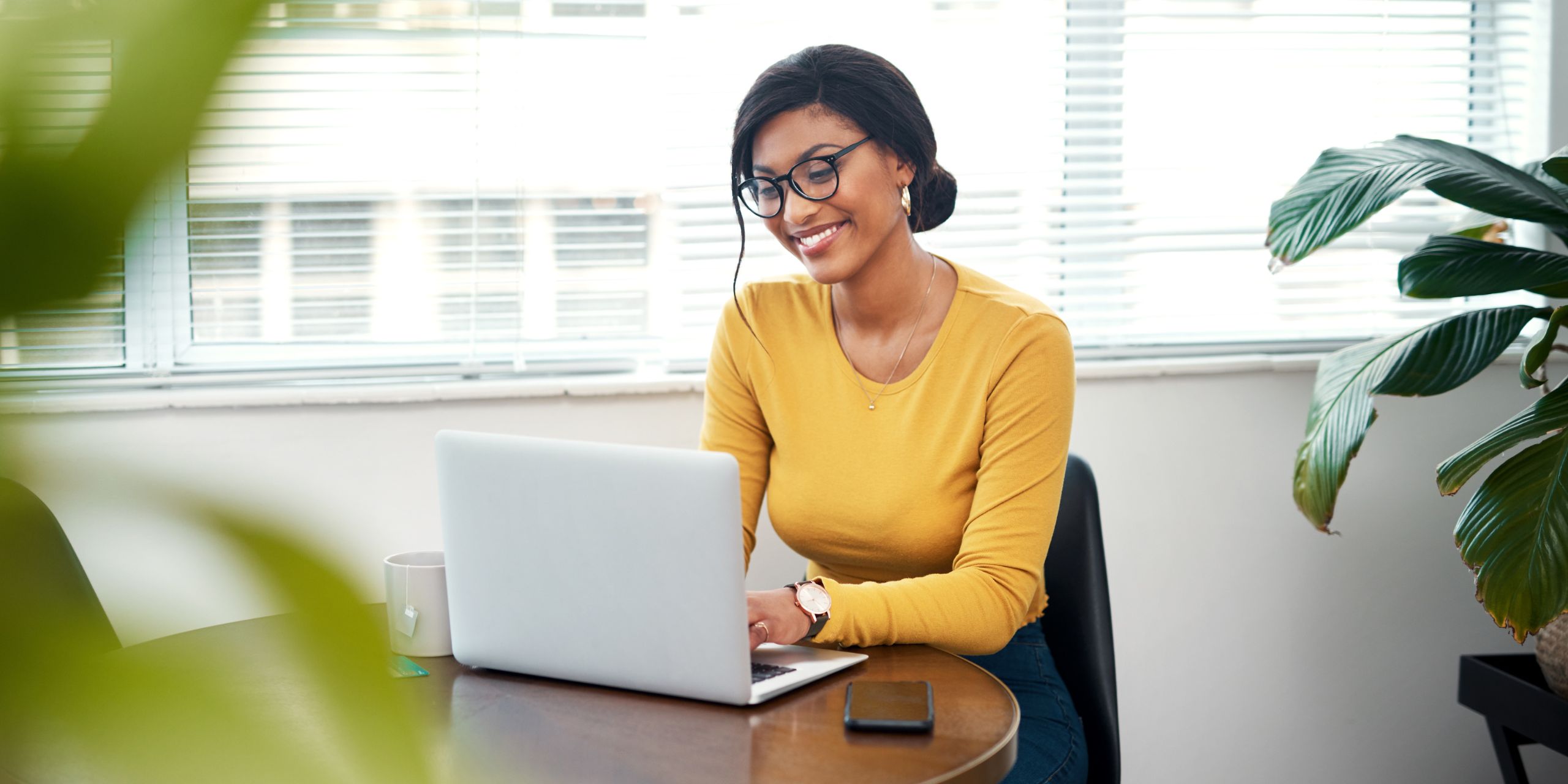 An employee demonstrating working on an upskilling program