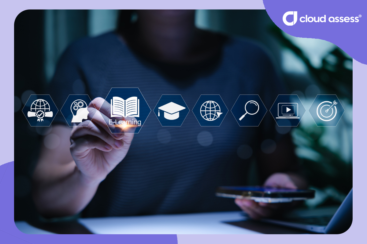 an illustration of elearning tools used to close manufacturing skills gaps