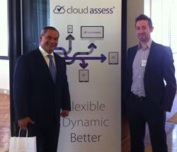 Mayor Tom Tate with Cloud Assess Director Mayor Tom Tate with Cloud Assess Director