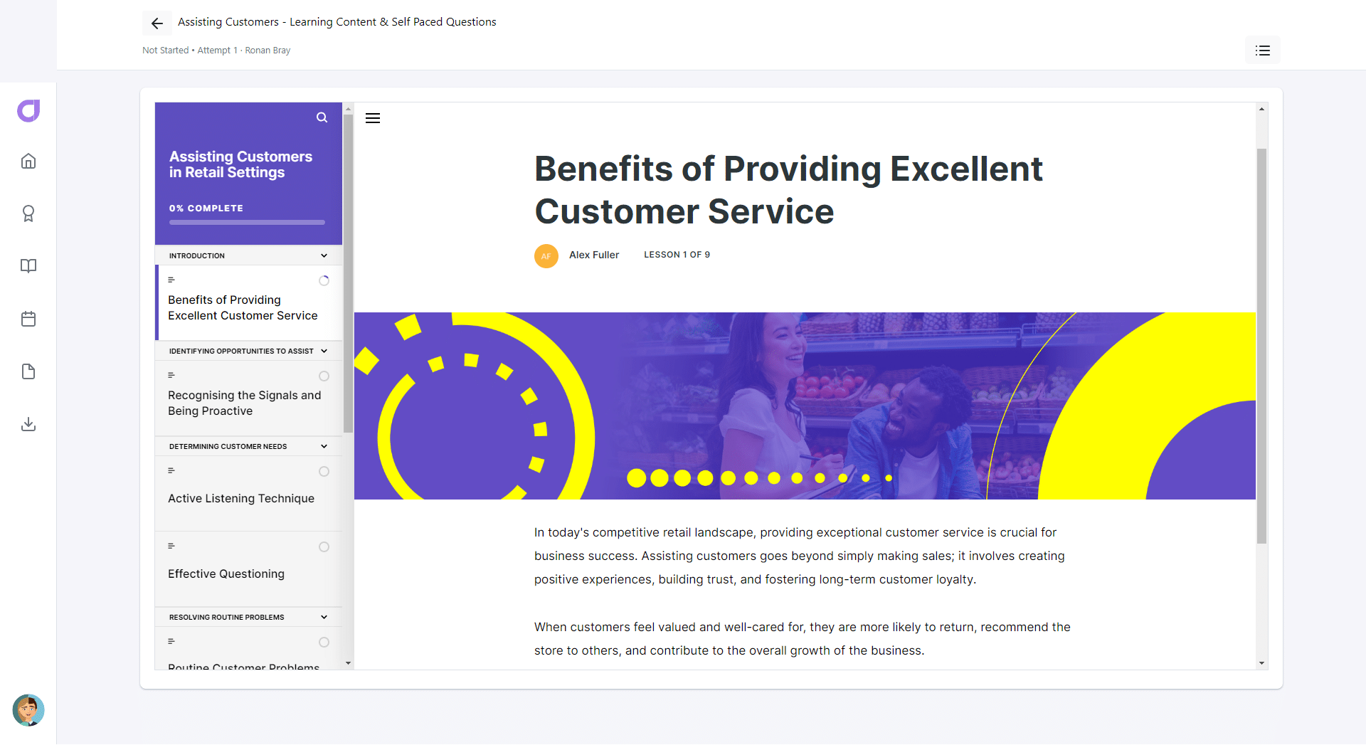 assist customers free training course screenshot 7