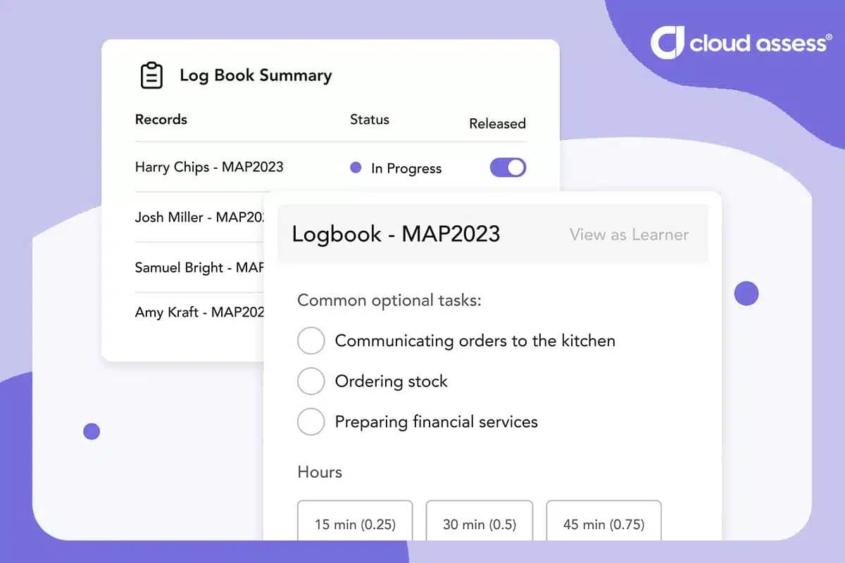 Cloud Assess Logbook Feature Example