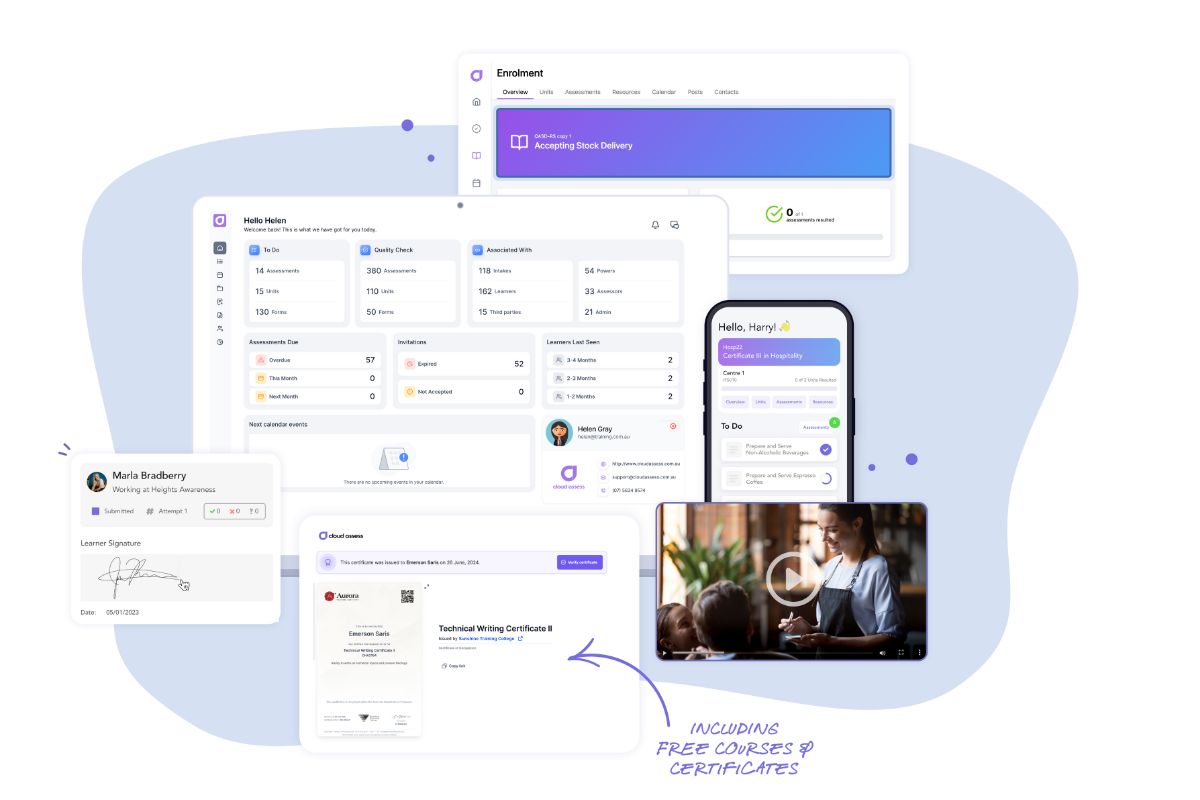 cloud assess as an example of an employee training software