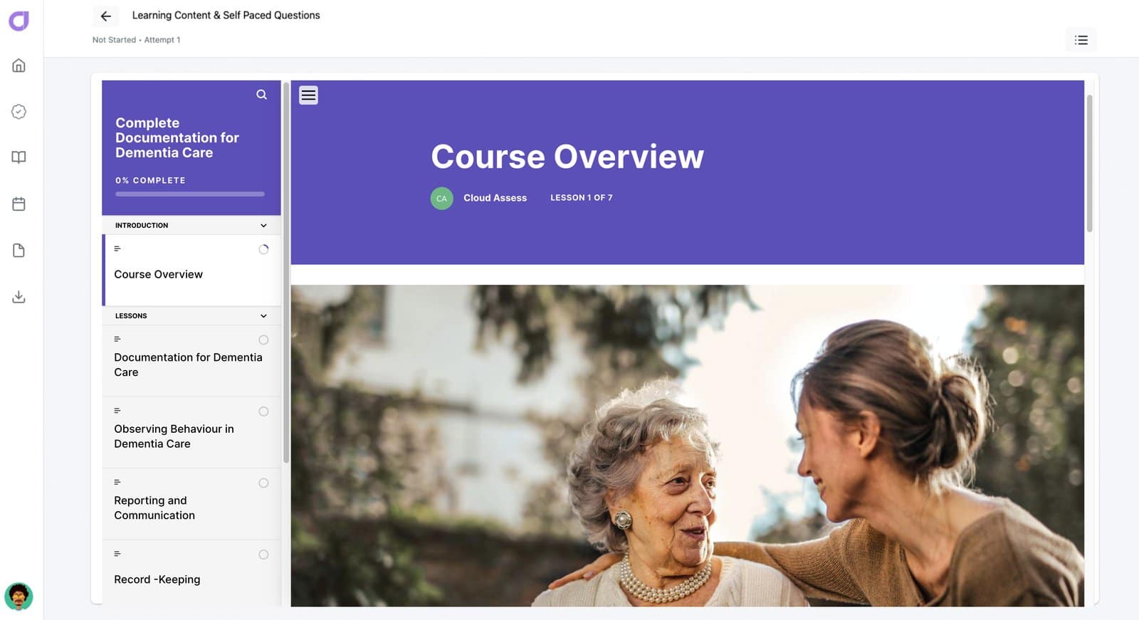 Complete Documentation for Dementia Care 0 course screenshot