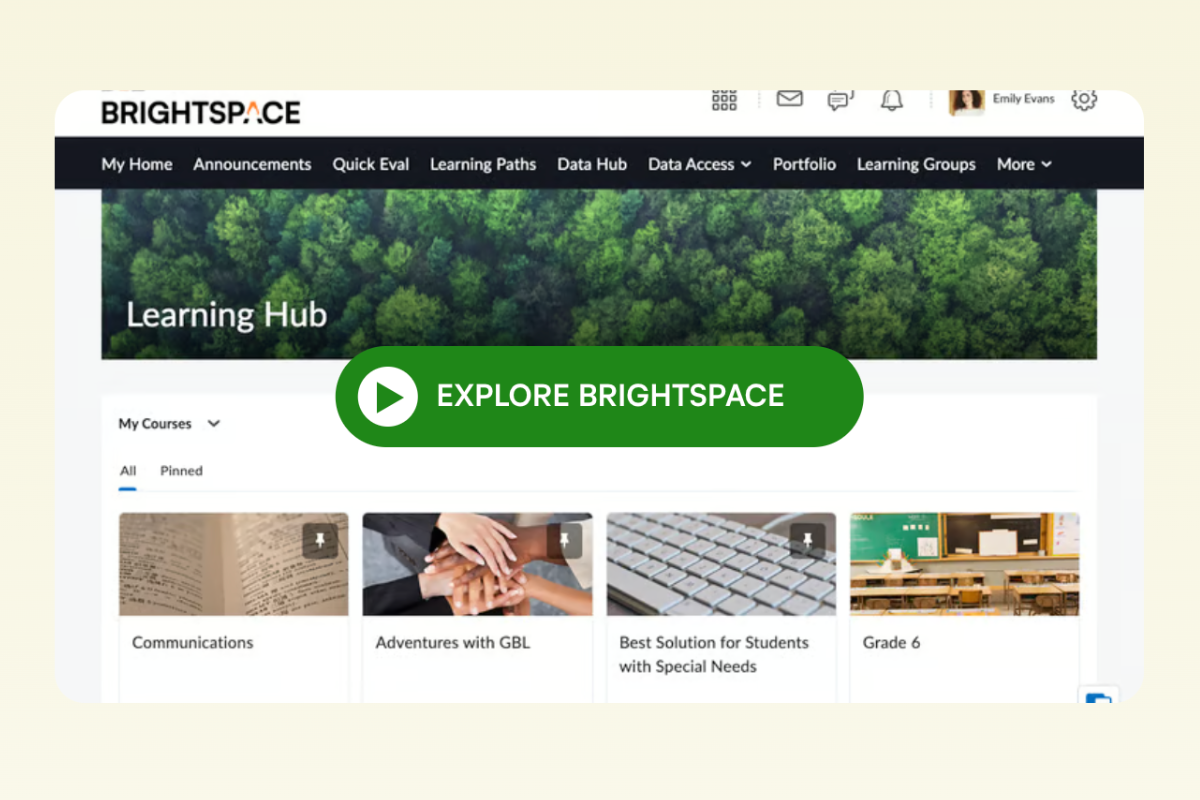 D2L brightspace as an example of learn365 alternative