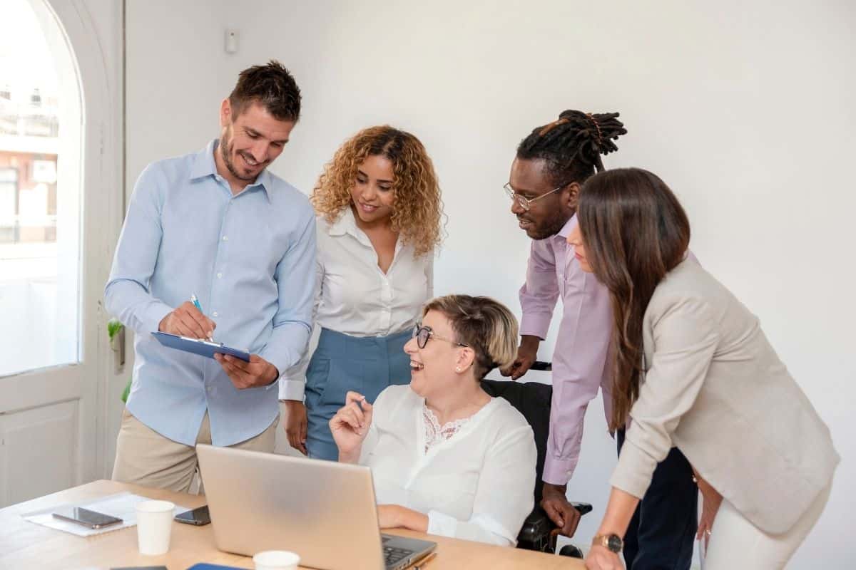 Diverse-Team-Focused-on-Workplace-Training