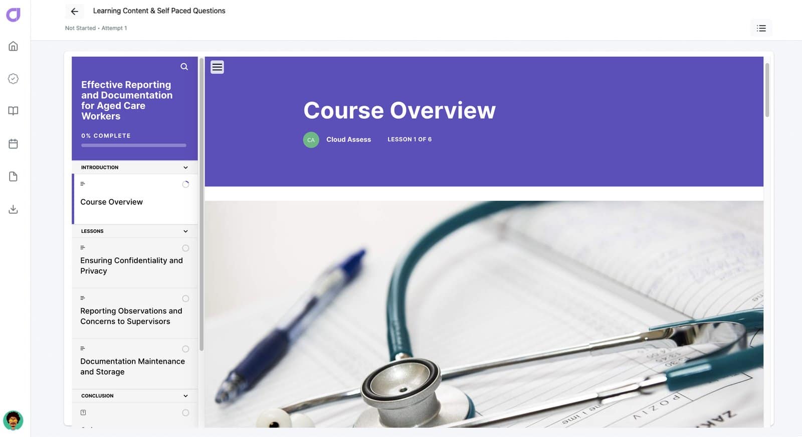 Effective Reporting and Documentation for Aged Care Workers 0 course screenshot