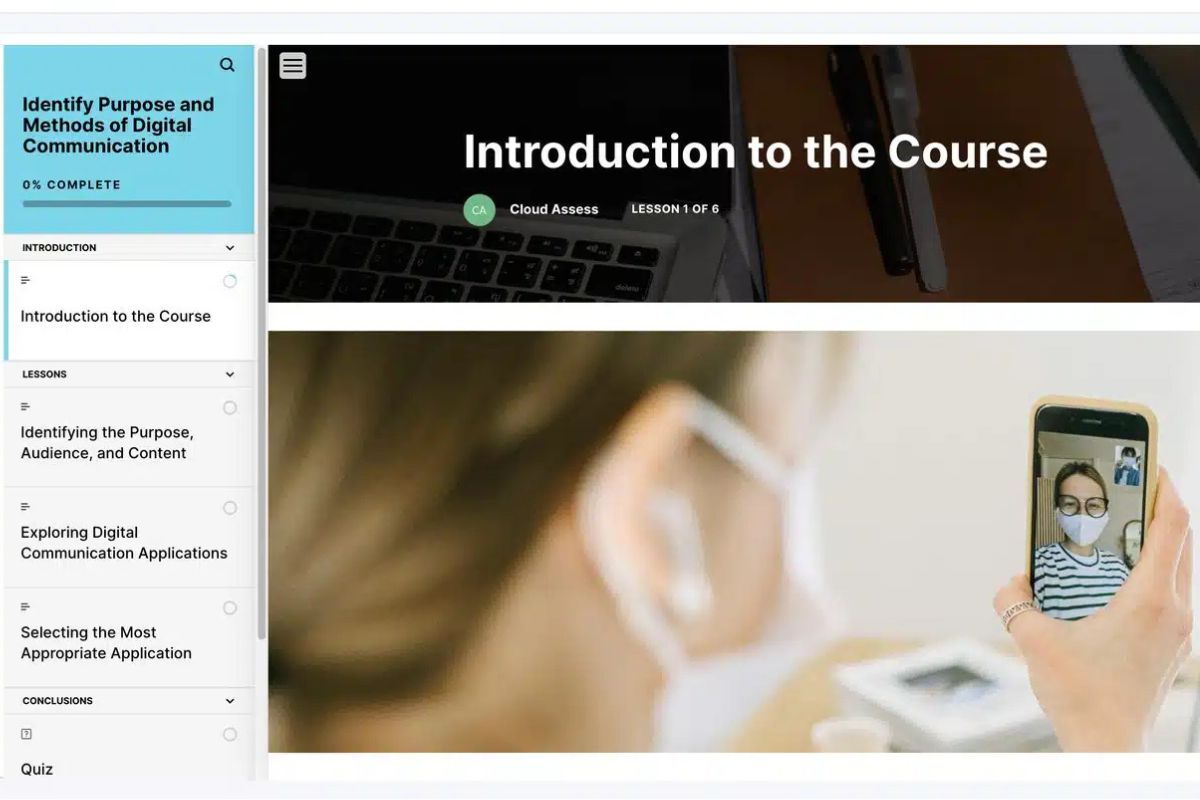Identifying the purpose and methods of digital communication course