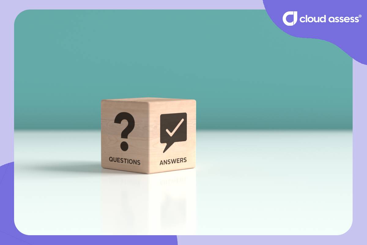 an illustration of question and answer for assessments related