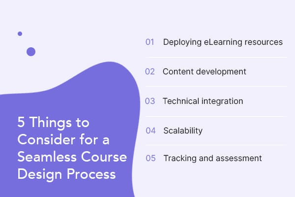 things to consider for a seamless course design process