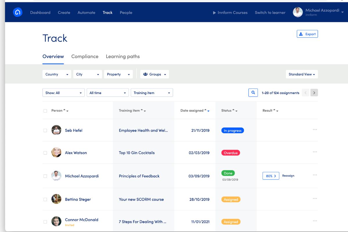 Innform as an example of a manufacturing LMS