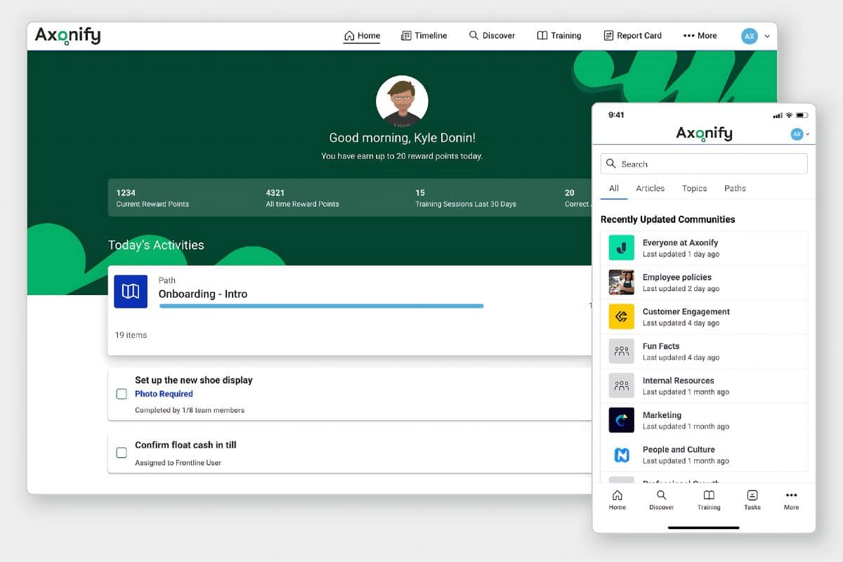 LearnUpon alternative Axonify