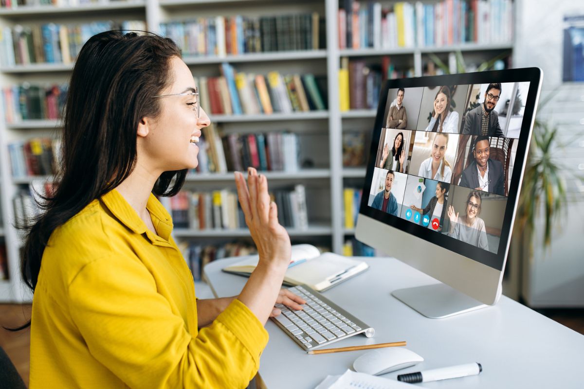 An example of how an online instructor-led session looks like
