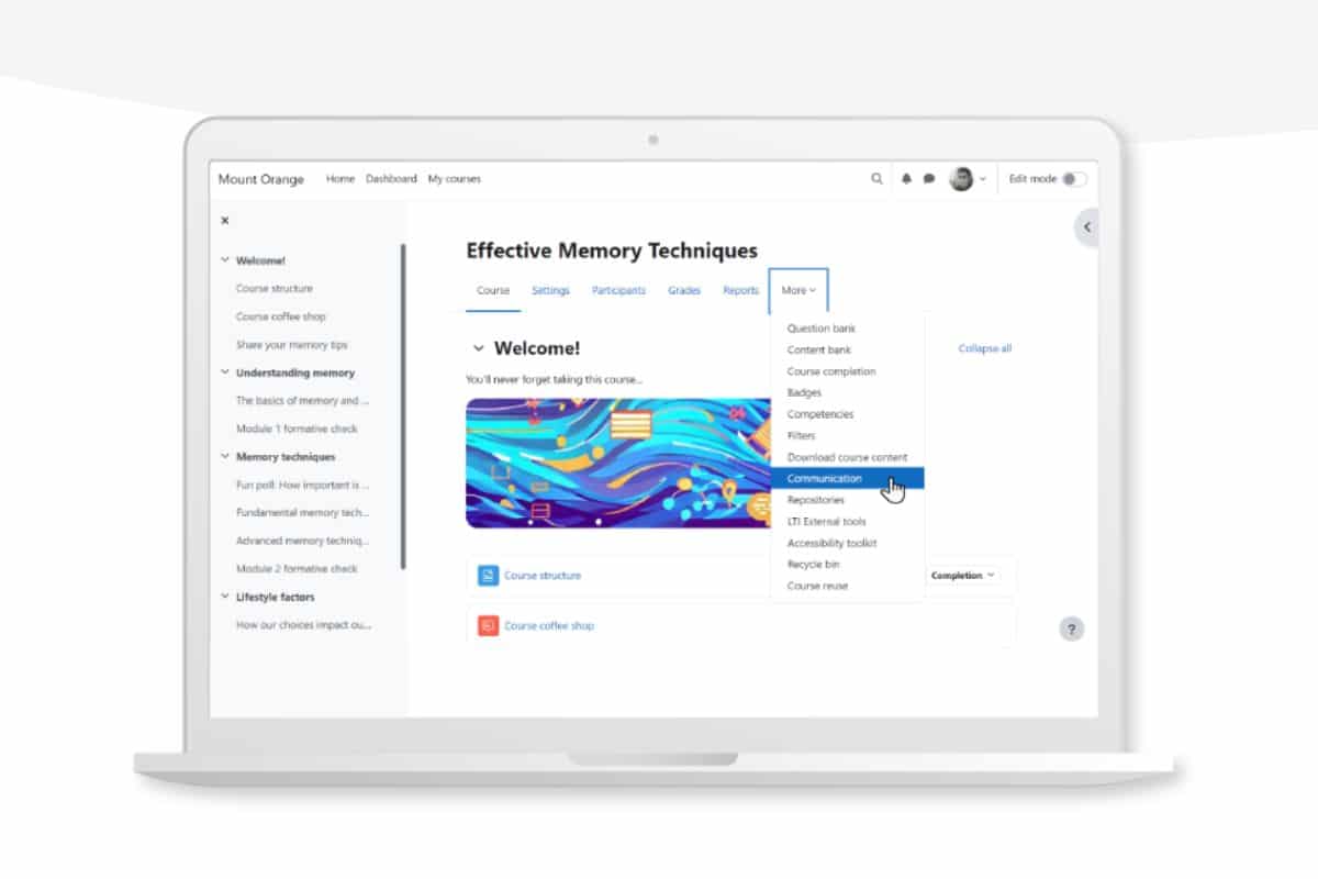 moodle as an example of an rto software