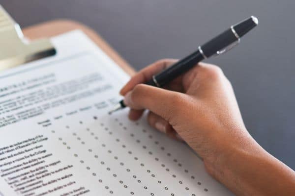 Performance review survey