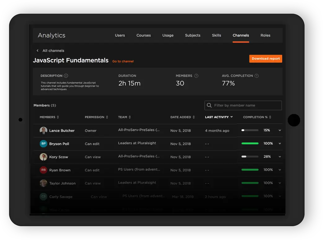 pluralsight as an example of udemy alternative