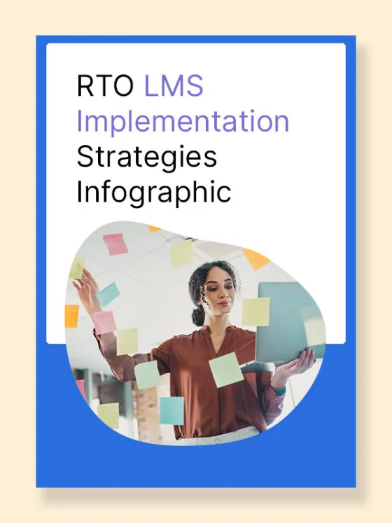 rto lms implementation strategy infographic