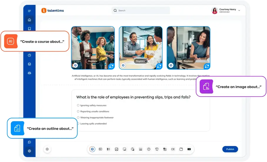 talentlms as an example of learn365 alternative