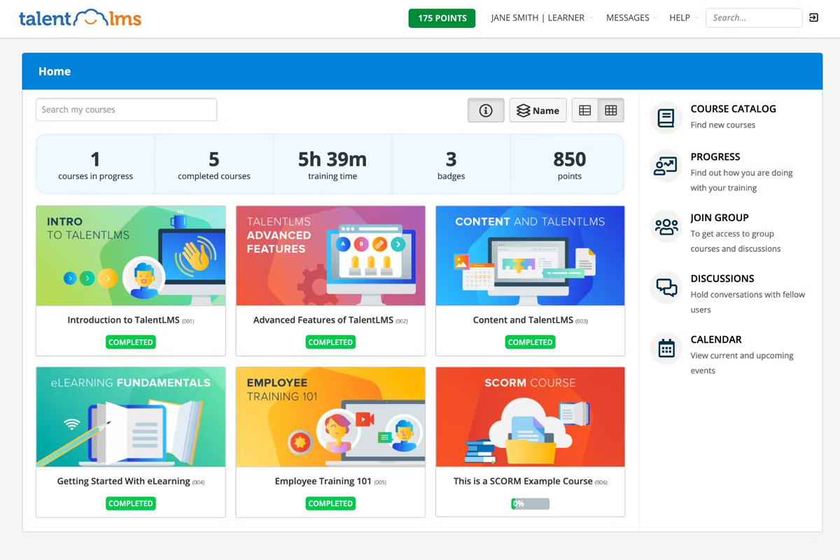 talentlms as an example of an employee training software