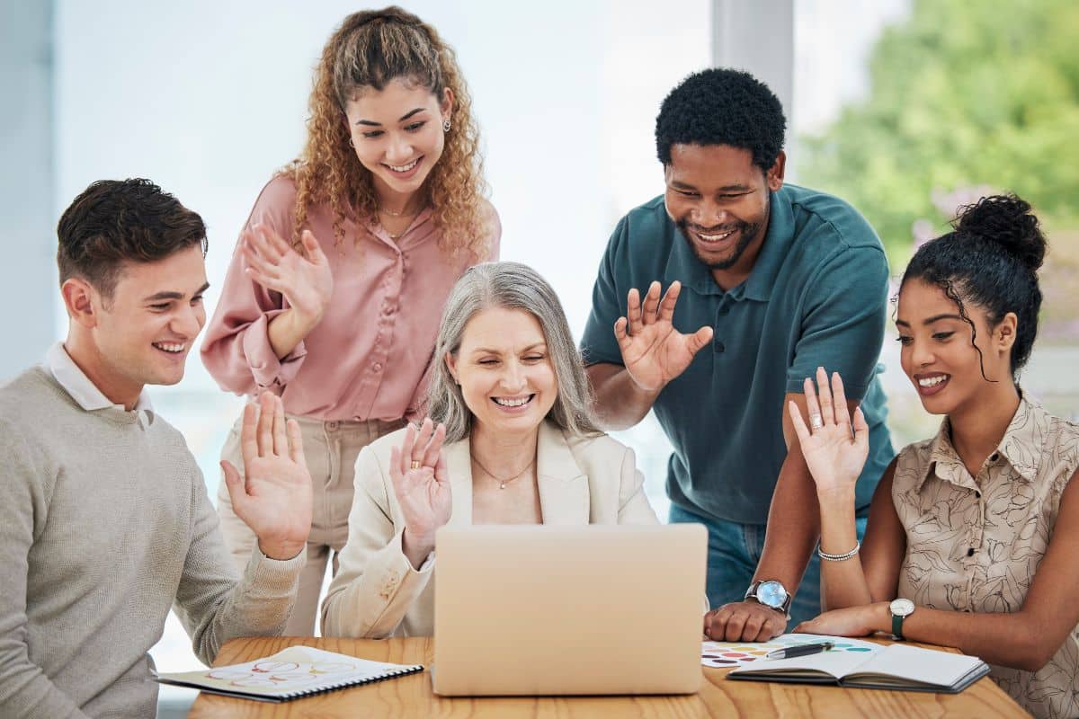 Team Meeting New Remote Employee During Employee Onboarding