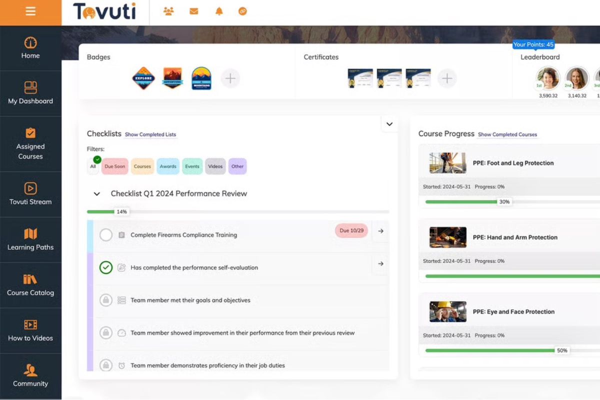 Tovuti LMS as an example of a manufacturing LMS