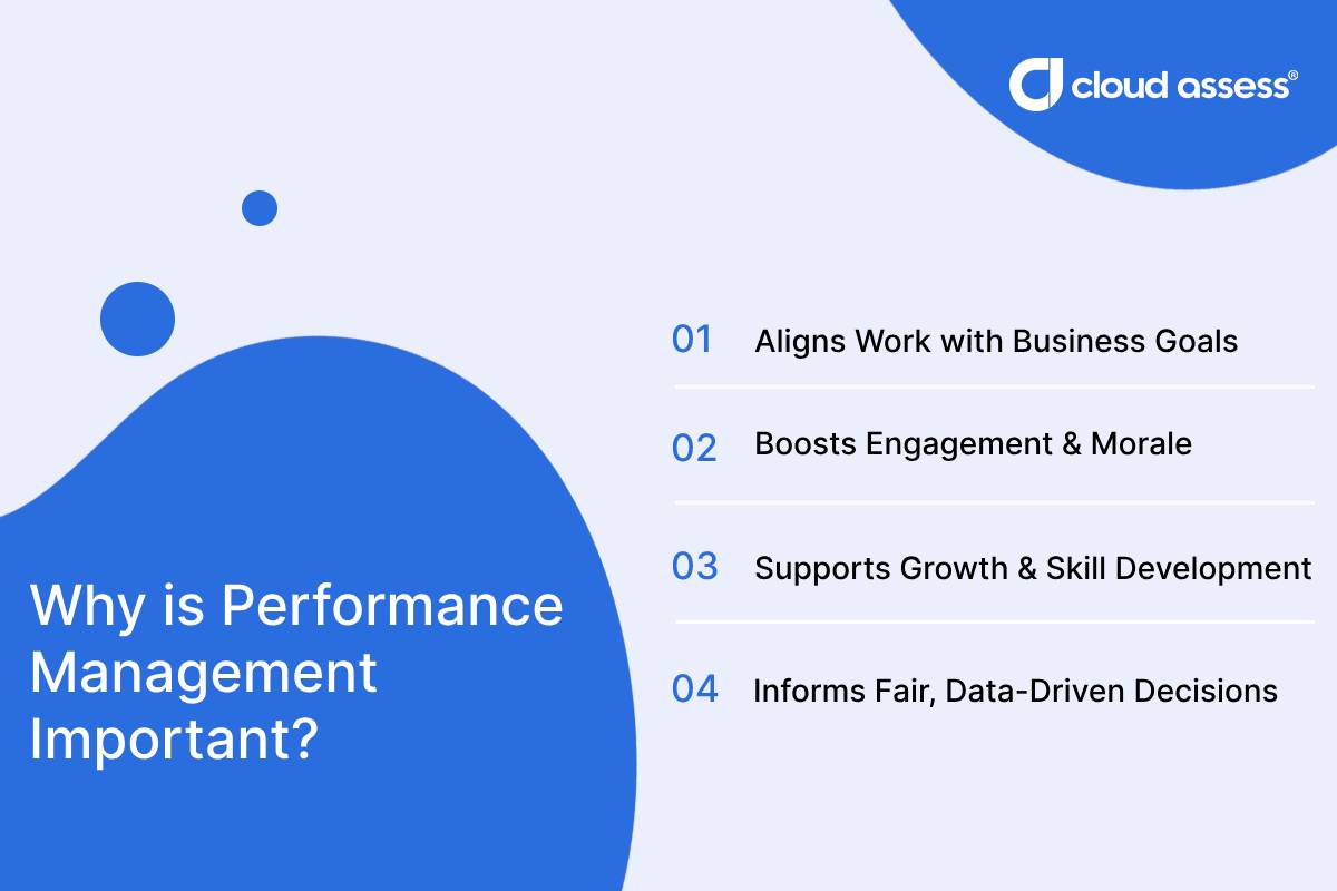 A list of reasons why performance management is important