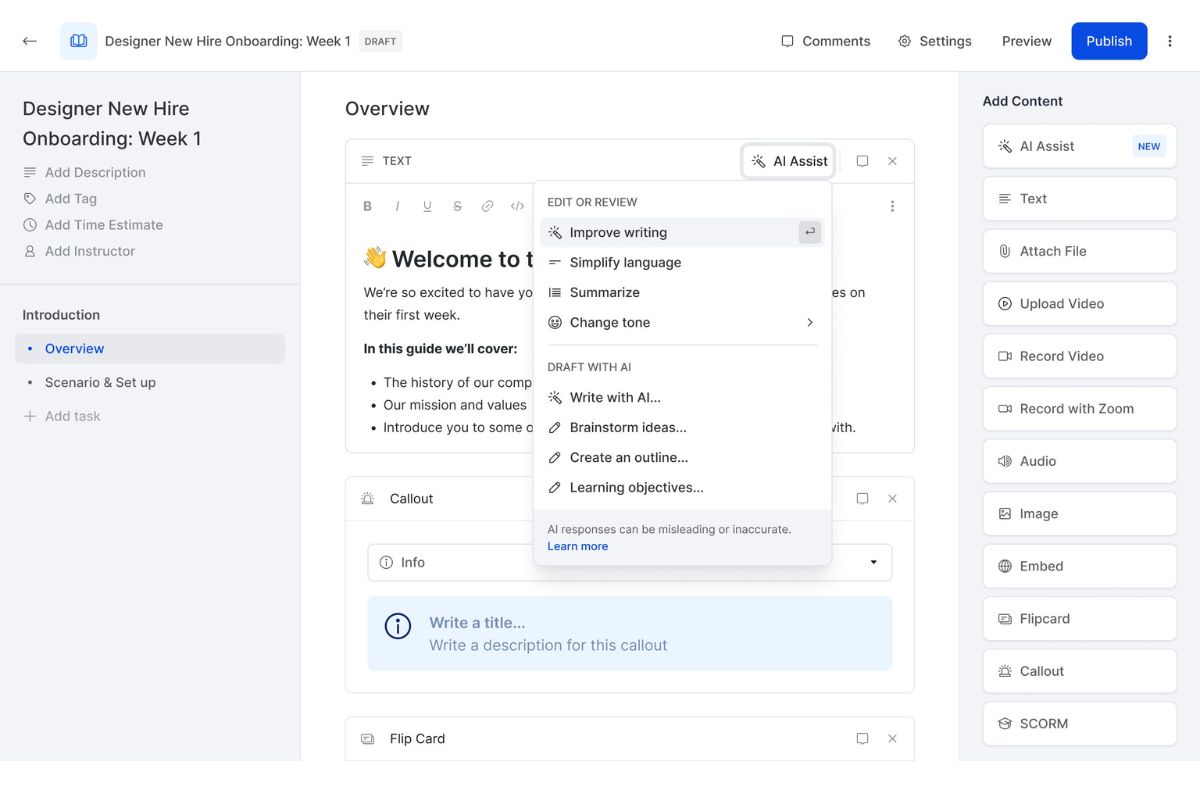 workramp as an example of an employee training software
