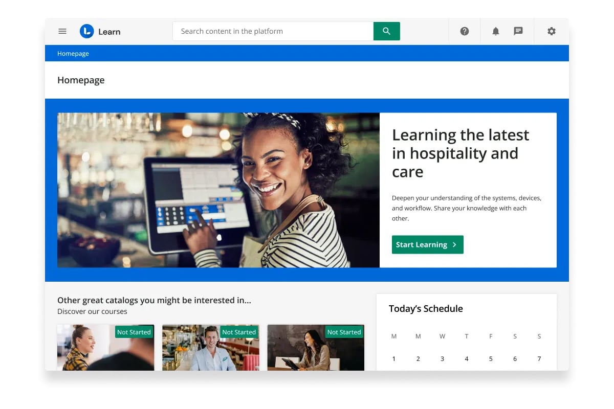 an example of docebo's virtual learning environments