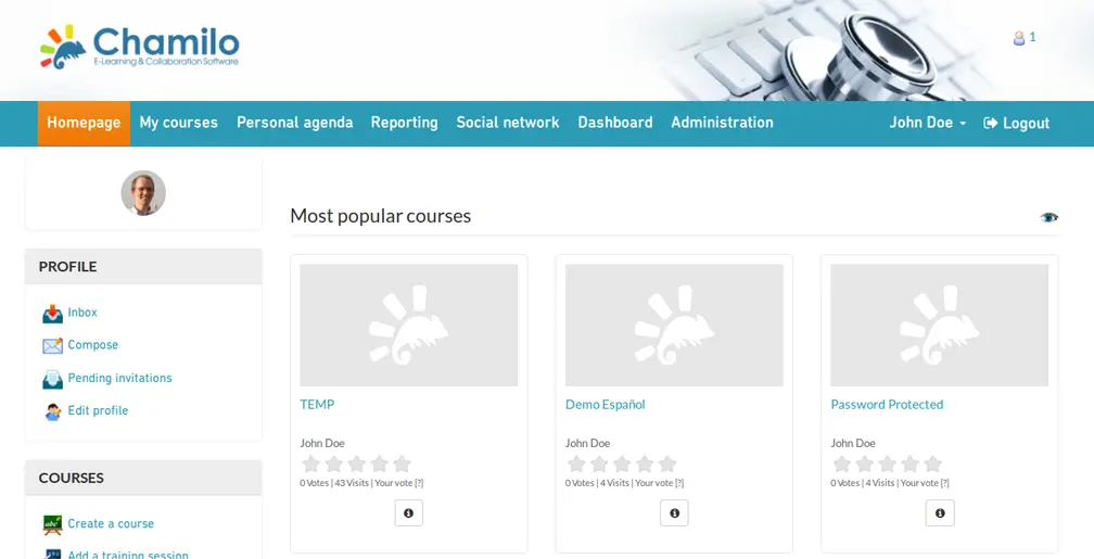 chamilo lms as example of efront alternative
