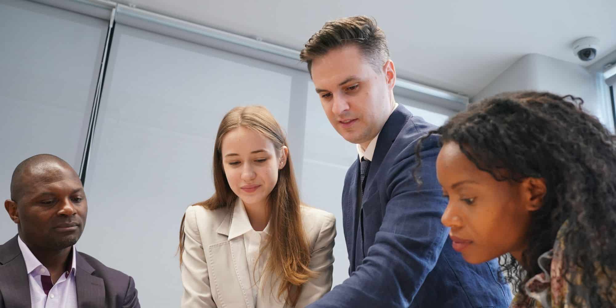 corporate training request being prepared