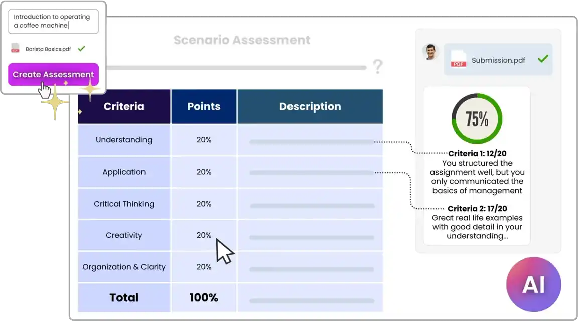 coursebox as ai marking tool