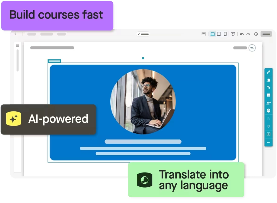 create by confirm as elearning authoring tool
