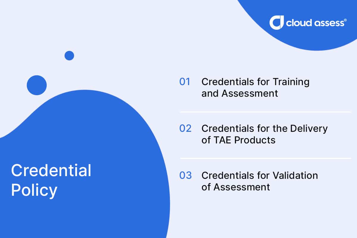 credential policy for standards for rtos 2025