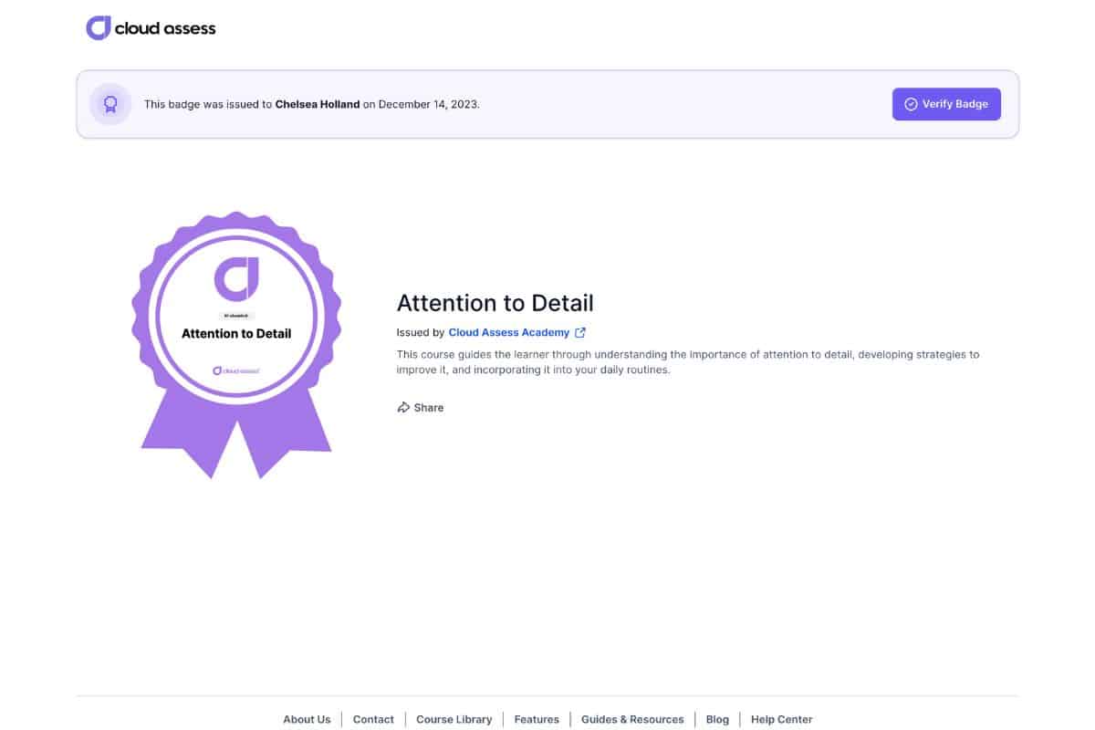 digital badging example