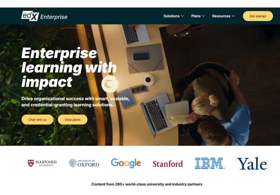edX as an example of udemy alternative
