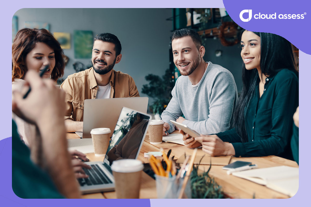 employees engage in discussion as part of social learning style
