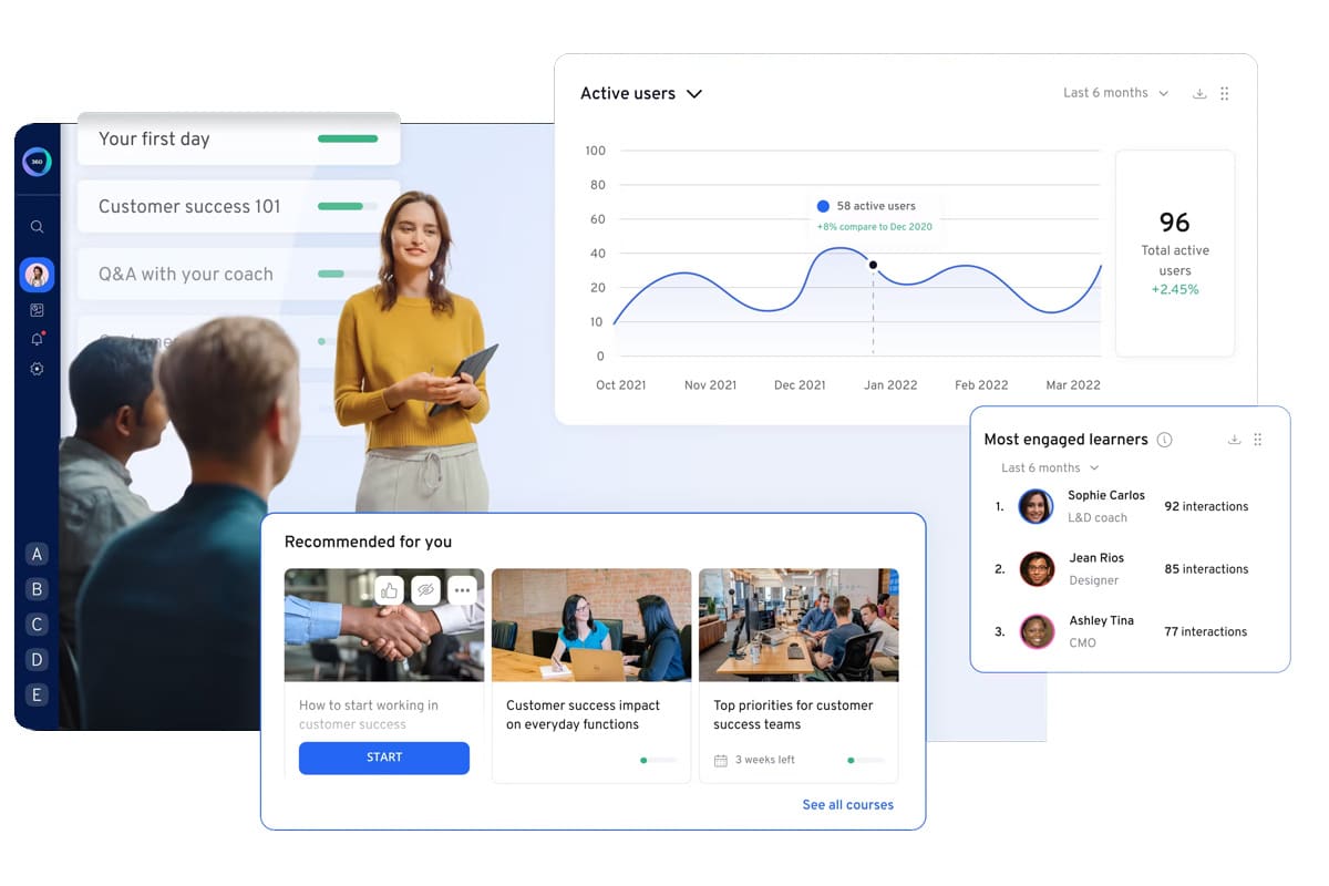 example of 360learning LMS for corporate training