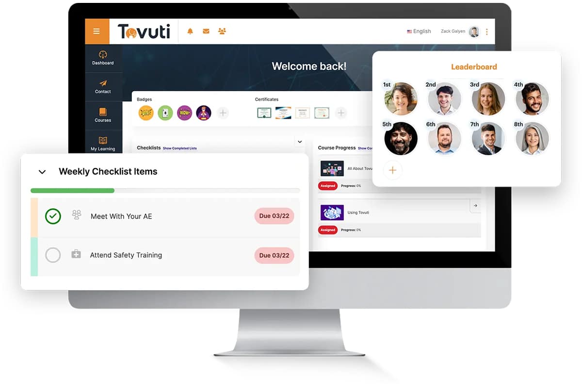 example of Tovuti LMS for corporate training