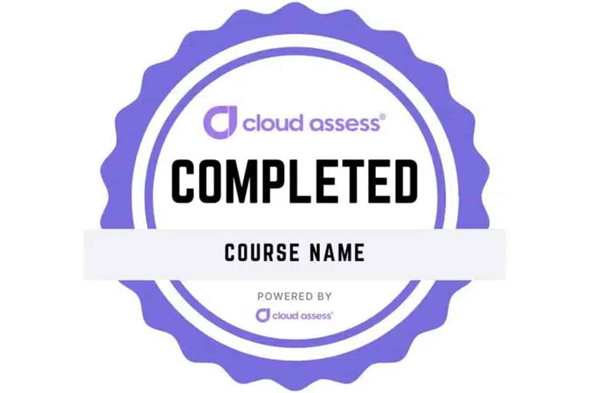 example of a digital badge as an lms feature