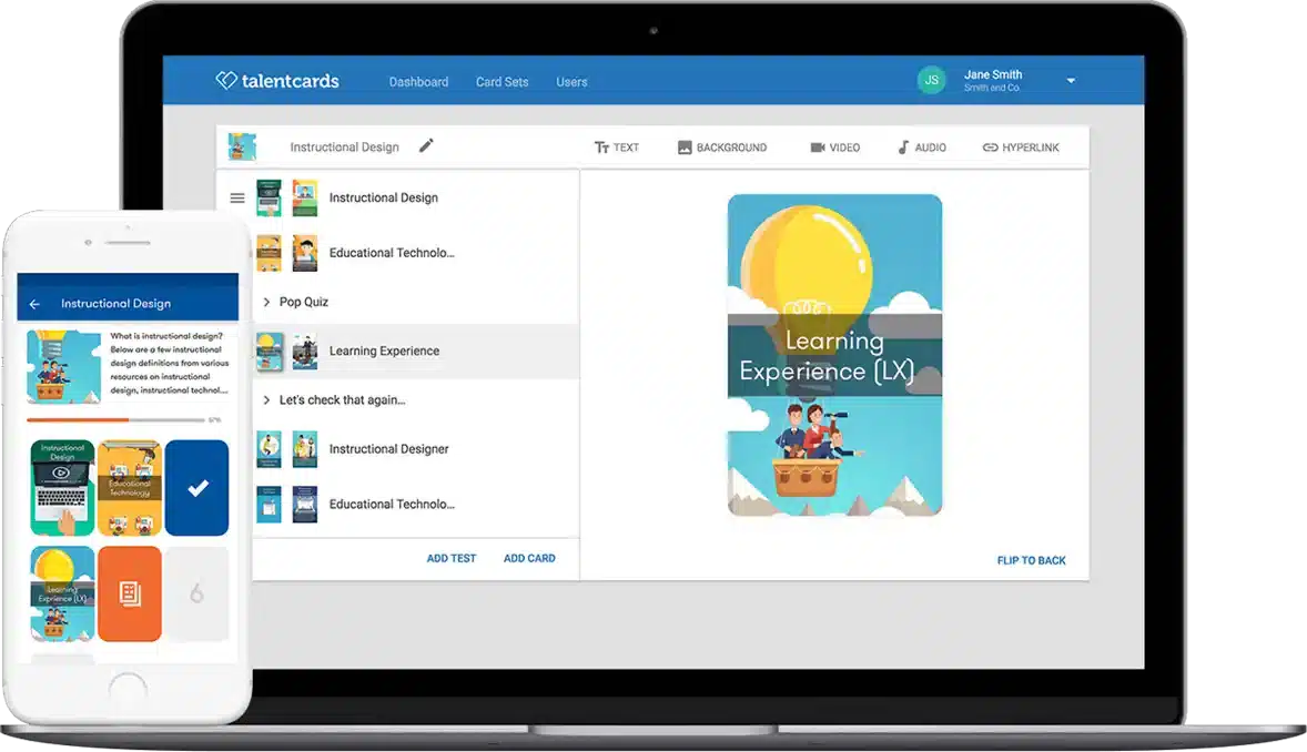 example of talentcards as edume alternative