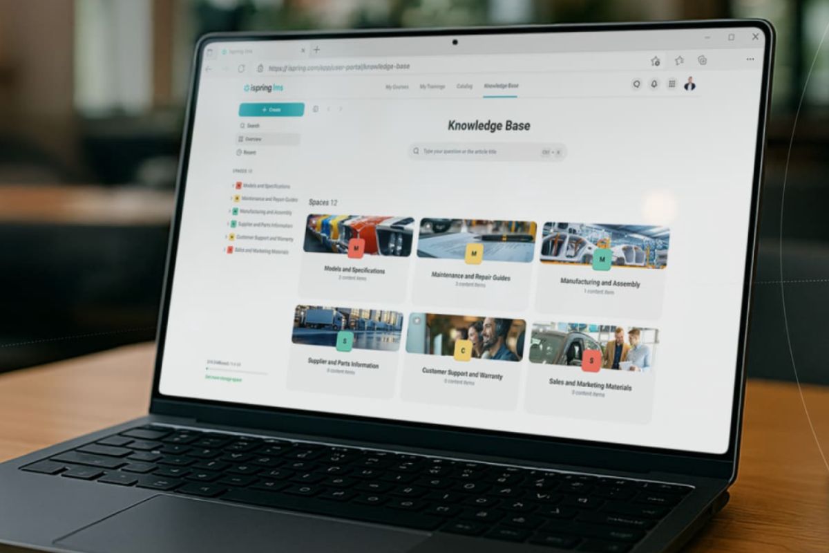 ispring lms as an example of digital learning platform