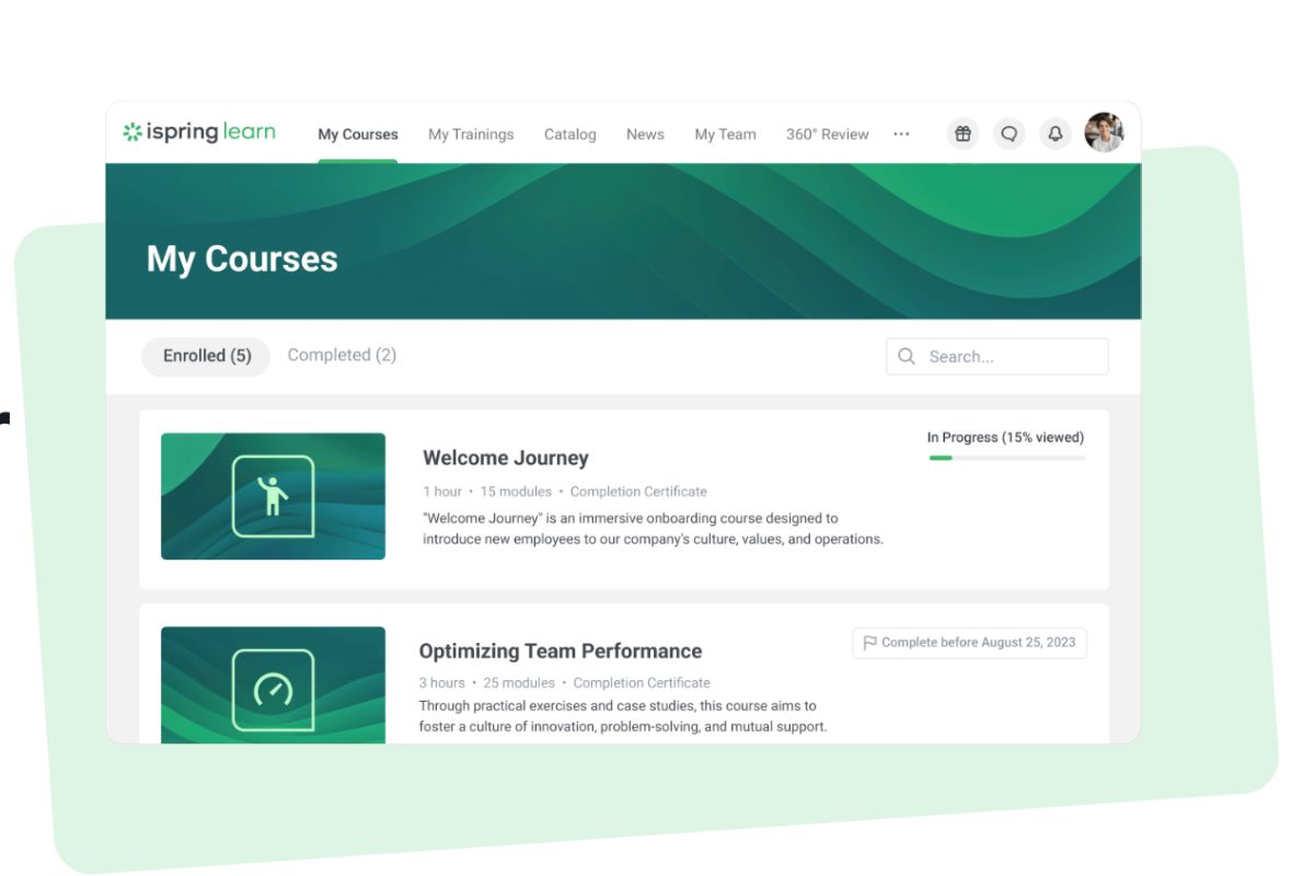 ispring learnn as an alternative to saba lms
