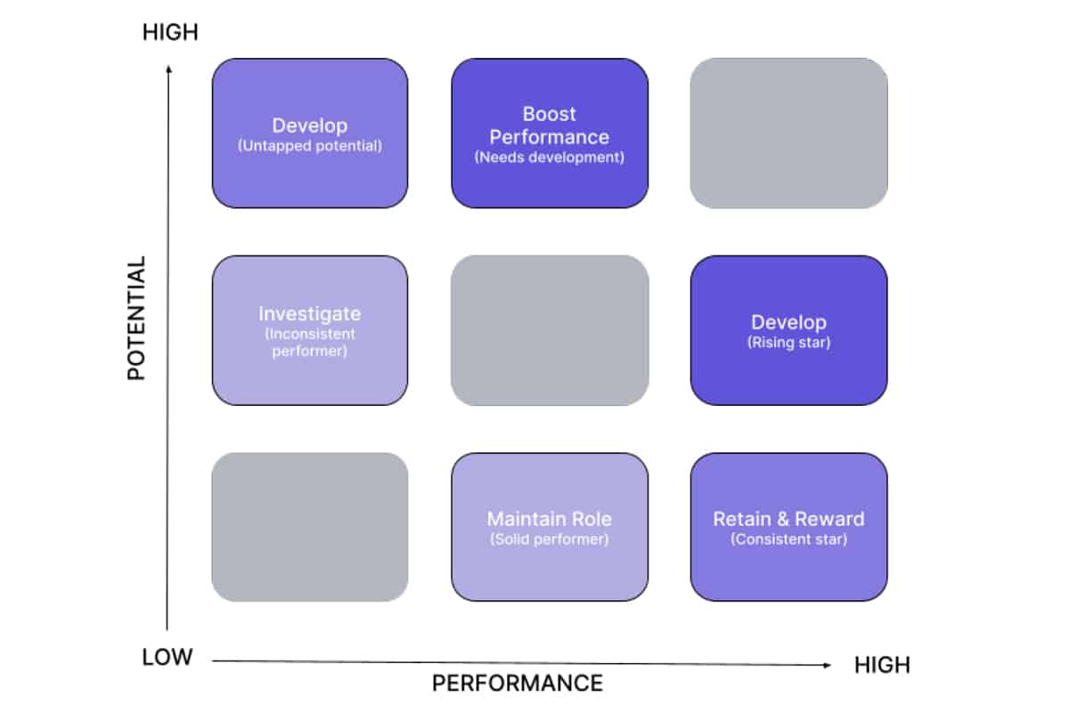 ideal candidates for training 9 box talent grid