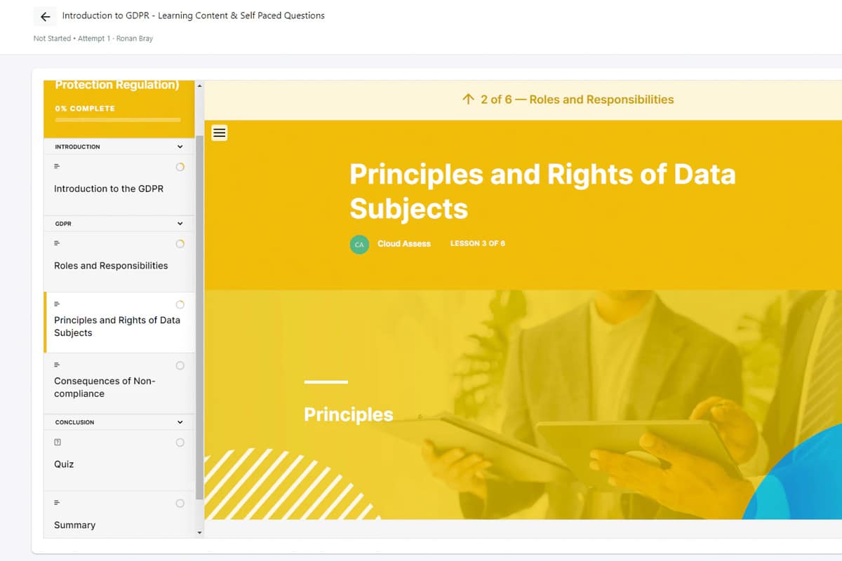 introduction to gdpr compliance training course
