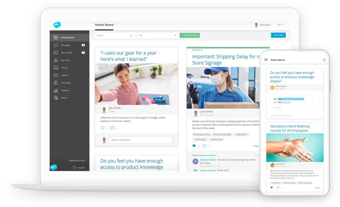 itacit as example of training software for frontline workers