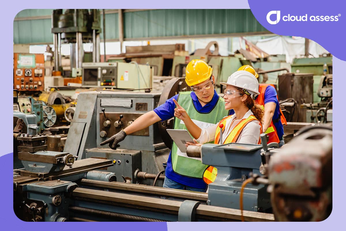 manager checks trainees knowledge, skills and behaviour in competency assessment