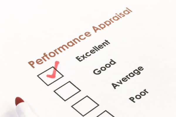 results of a performance appraisal assessment