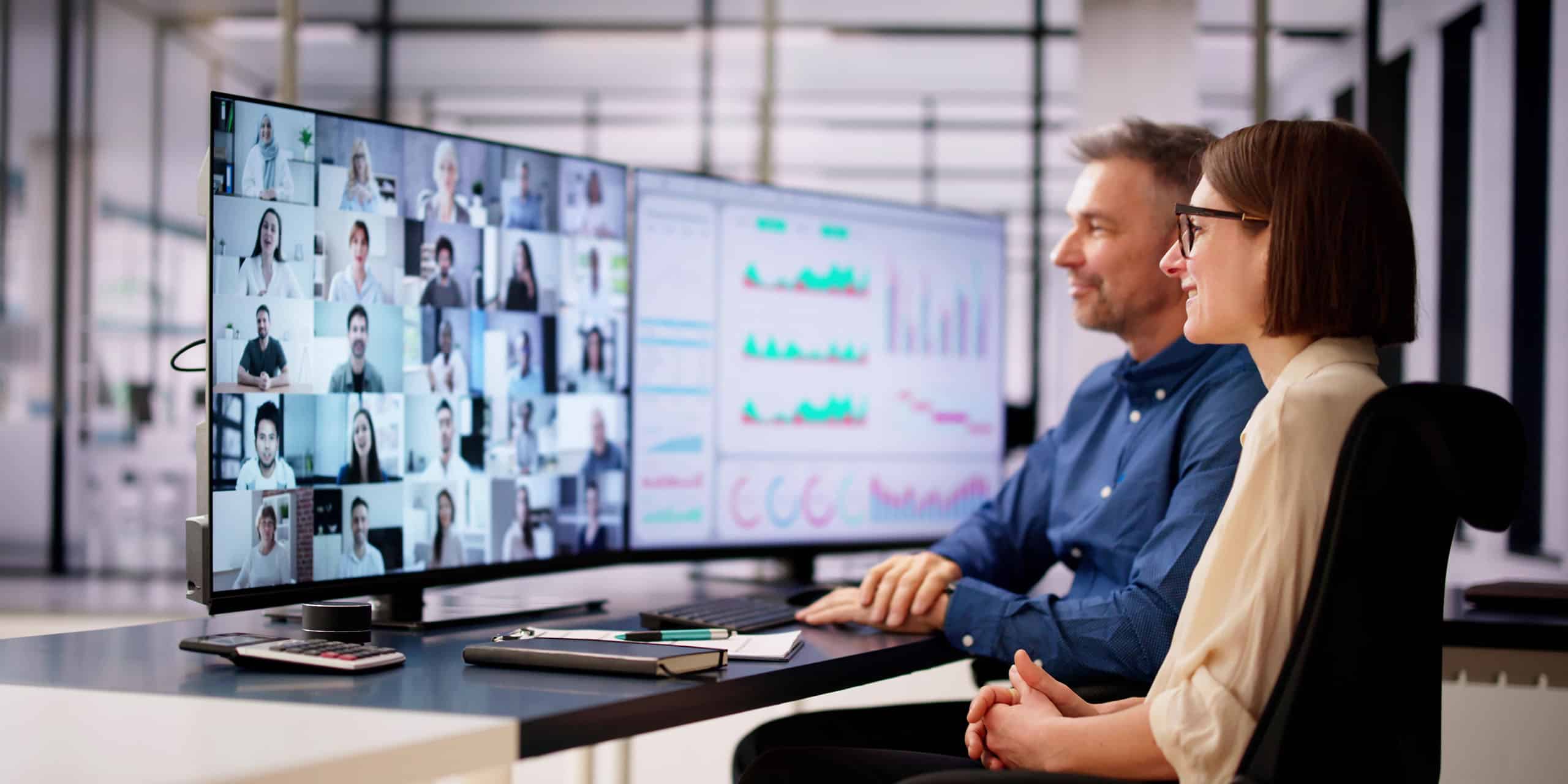employees conduct digital training to reduce in-person training and development costs