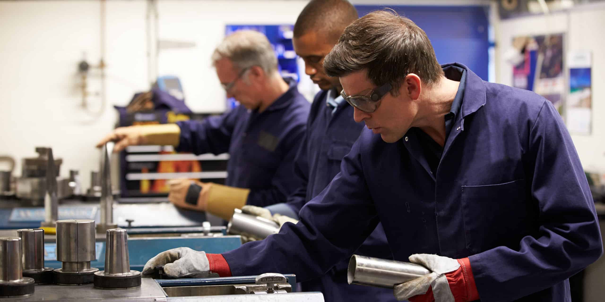 apprentices and trainees take part in hands-on skill development