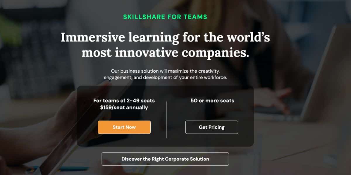 skillshare for teams learning portal